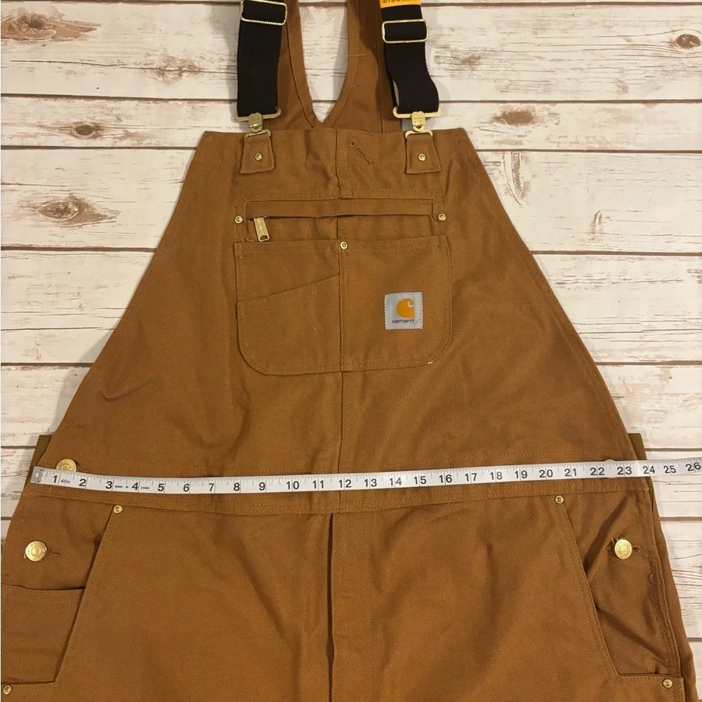 CARHARTT RELAXED FIT DUCK BIB OVERALL CARHARTT BROWN 46X34